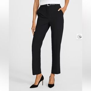 Express - Editor Studio Stretch Twill Super High Waist Straight Ankle Pant